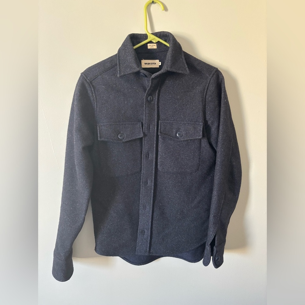 Taylor Stitch Maritime Wool shirt. Size 36/XS. Made in Portugal.